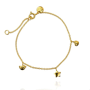 Bird, Star and Heart Bracelet - Jana Reinhardt Ltd - 1