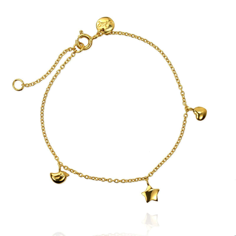 Bird, Star and Heart Bracelet - Jana Reinhardt Ltd - 1