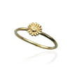 Anillo Daisy - Anillo de flores de nacimiento de abril