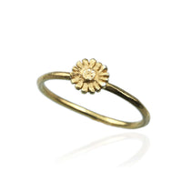 Anillo Daisy - Anillo de flores de nacimiento de abril
