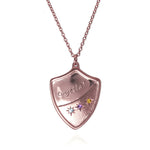 Family Crest Pendant with Birthstones