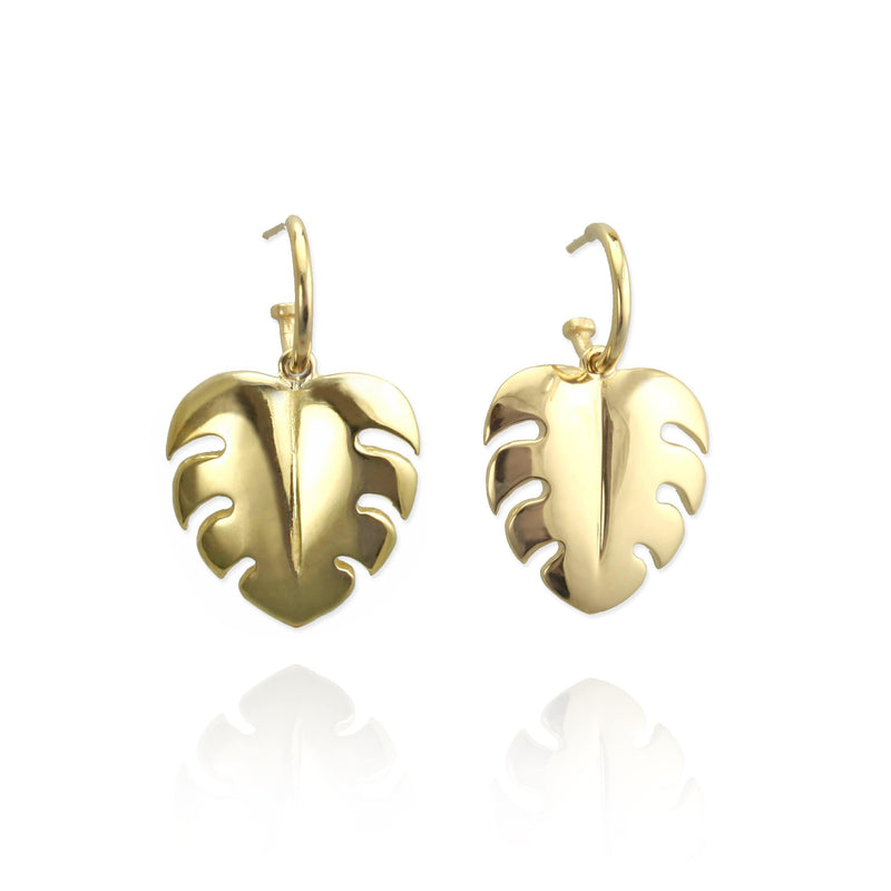 Monstera Leaf Earrings