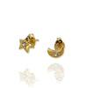 Moon and Star Earrings - Jana Reinhardt Ltd - 3