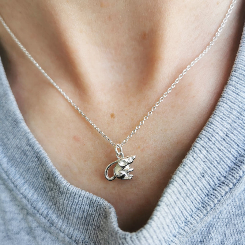 Tiny Mouse Necklace