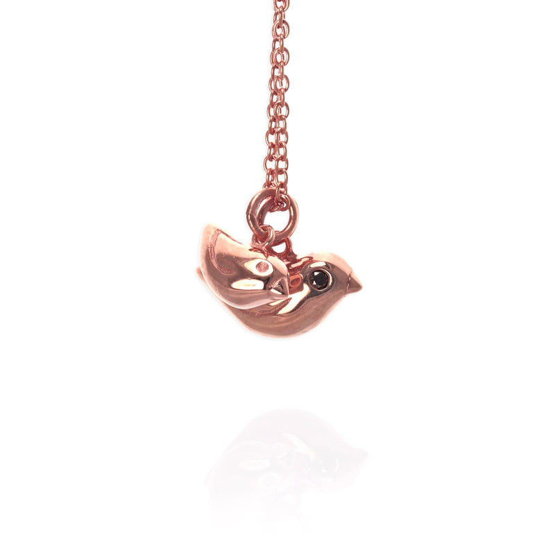 Mother and Baby Bird Necklace