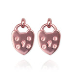 Padlock Heart Earrings