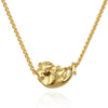 Curled Up Rat Necklace