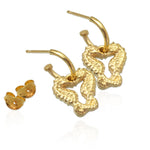 Seahorse Creole Ear Studs