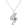 Garden Bird Alighting Necklace