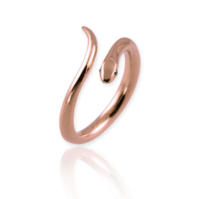 Snake Ring with black diamonds - Jana Reinhardt Ltd - 1