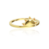 Sun Ring with orange sapphires