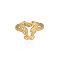 Anillo pequeño de caballito de mar