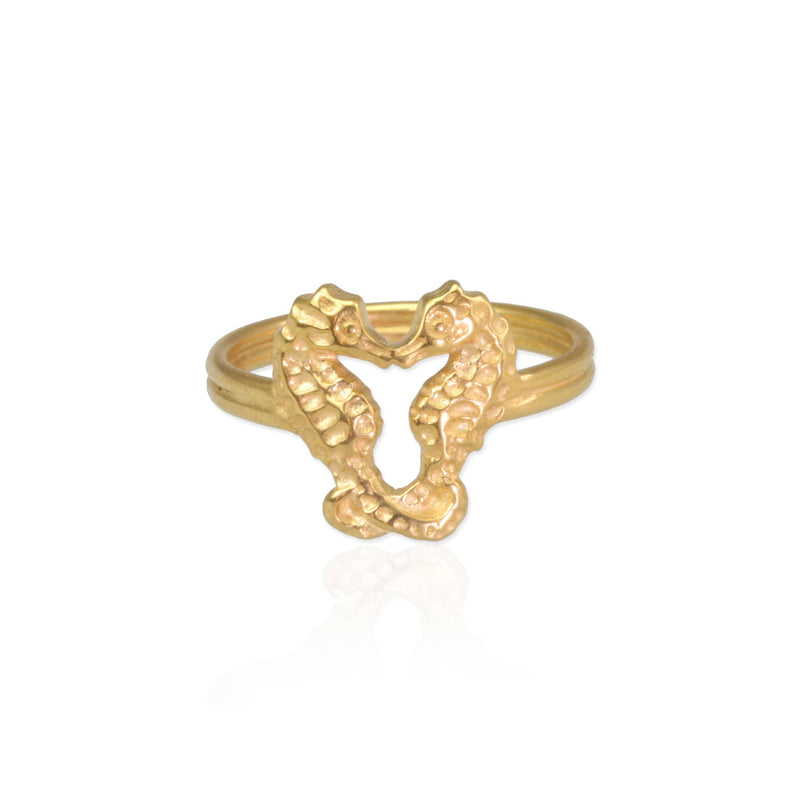 Anillo pequeño de caballito de mar
