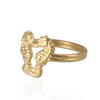 Anillo pequeño de caballito de mar
