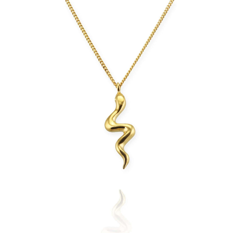 Tiny Snake Pendant Necklace - Jana Reinhardt Ltd - 2