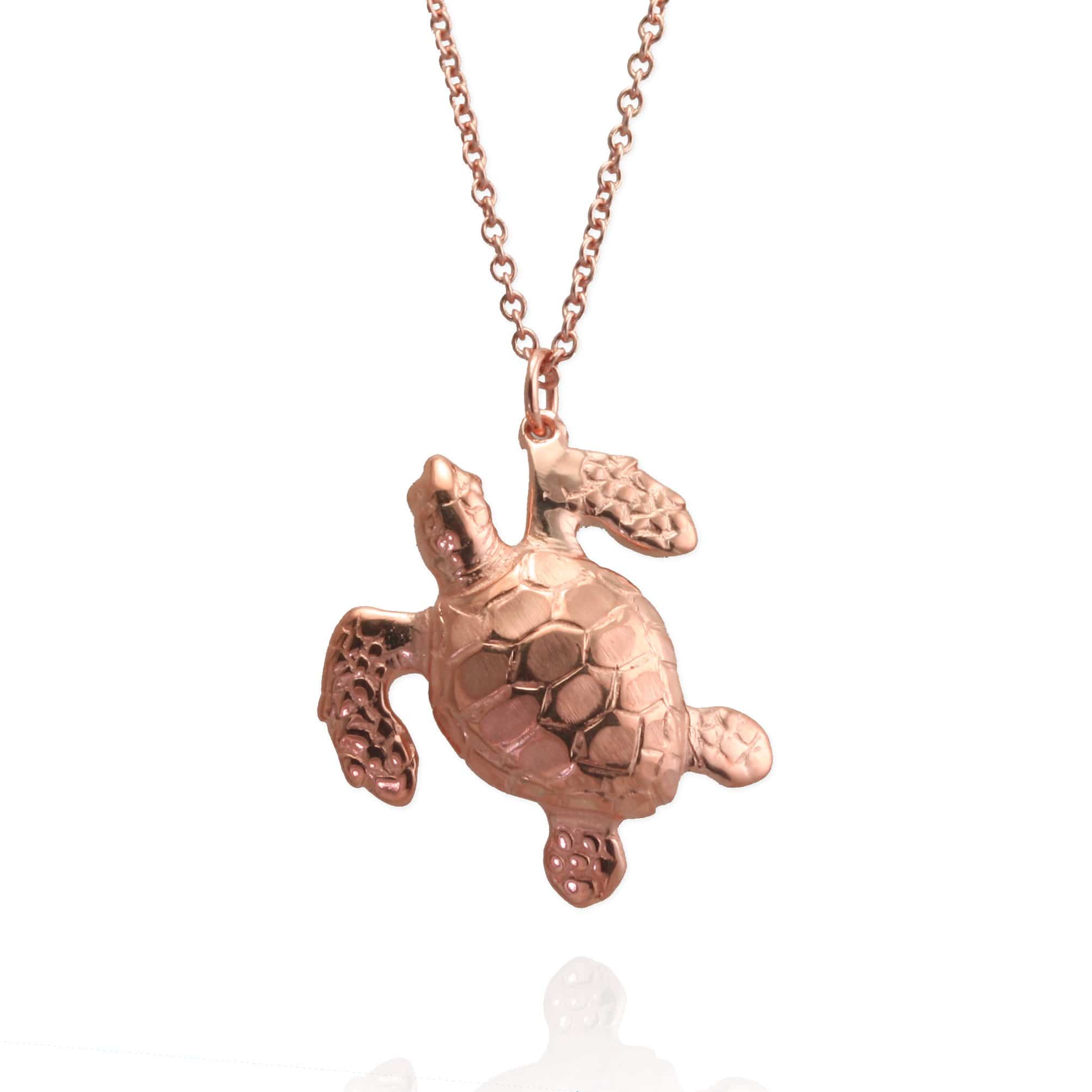 Pineapple Island Asri Sea Turtle Necklace Gold | Sands & Fagans