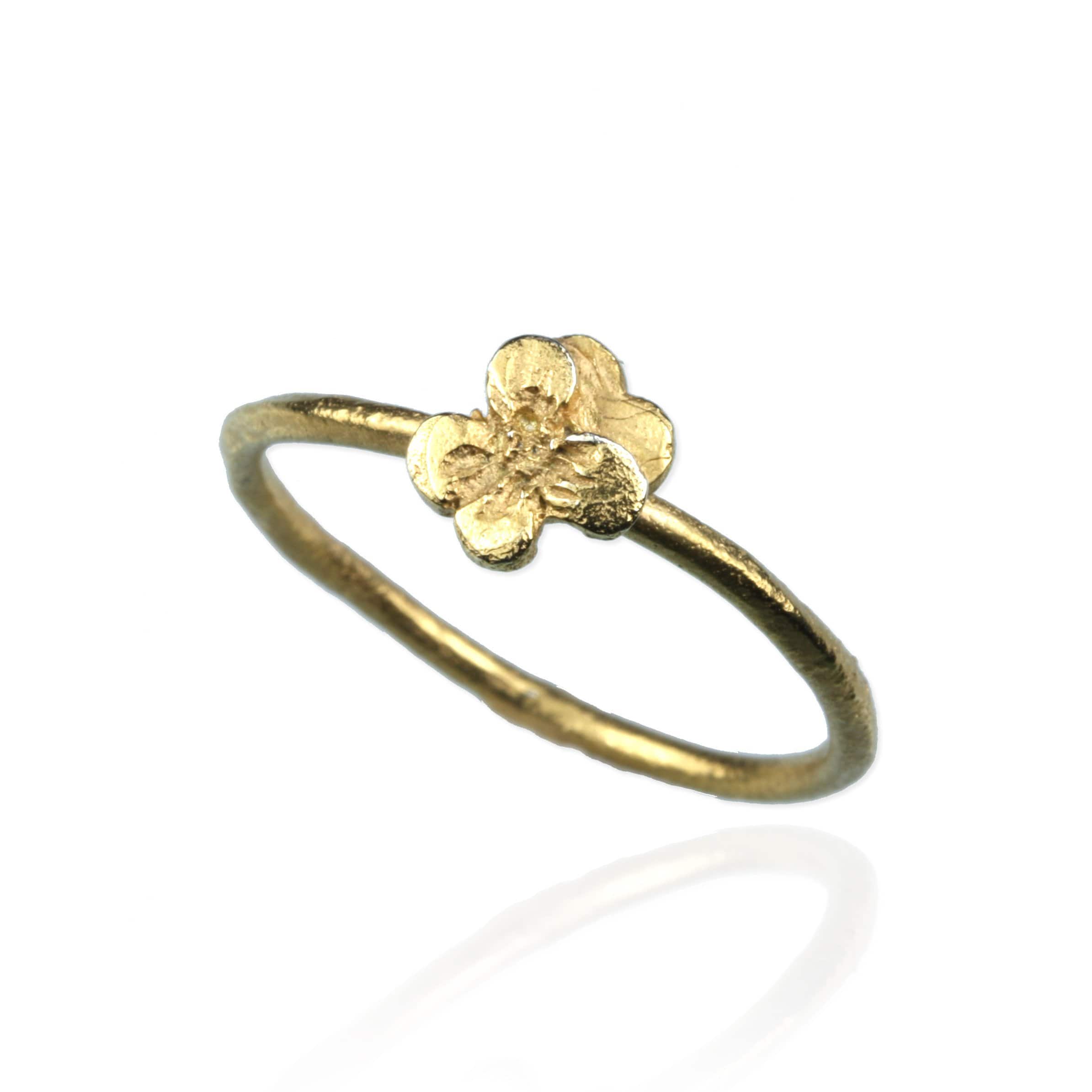 Violet Ring - February Birth Flower Ring