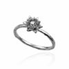 Anillo de lirio de agua - Anillo de flores de nacimiento de julio