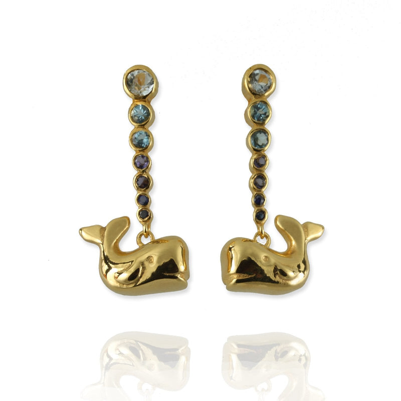 Tiny Whale Earrings - Jana Reinhardt Ltd - 1
