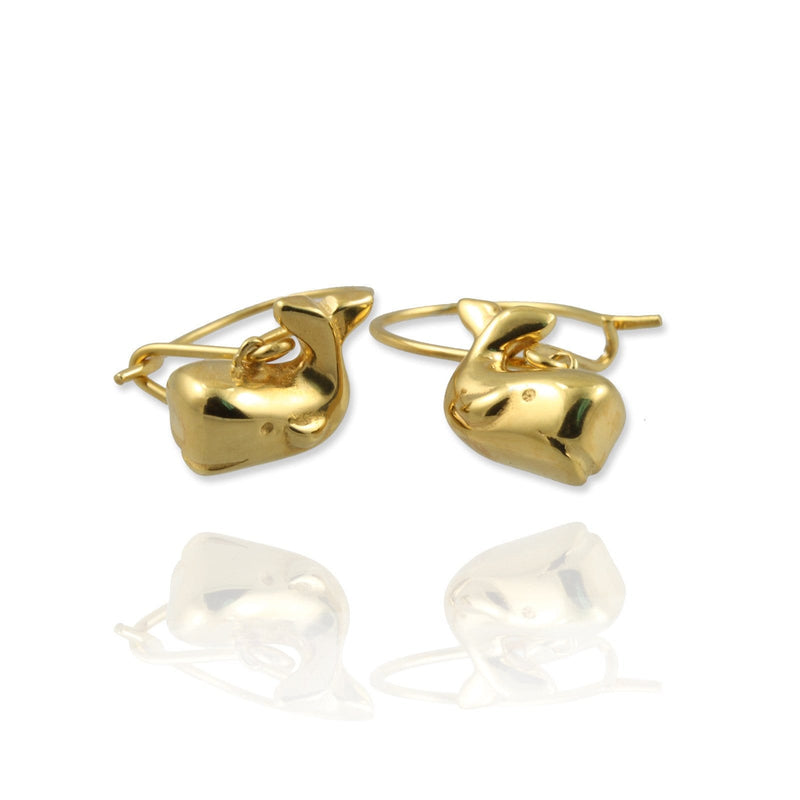 Tiny Whale Hook Earrings - Jana Reinhardt Ltd - 4