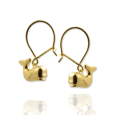 Tiny Whale Hook Earrings - Jana Reinhardt Ltd - 1