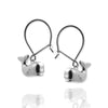 Tiny Whale Hook Earrings - Jana Reinhardt Ltd - 2
